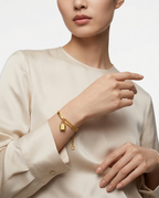 916 Gold Bangle AB Chain DG Florea