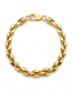 916 Gold Bracelet Italy Prism Link