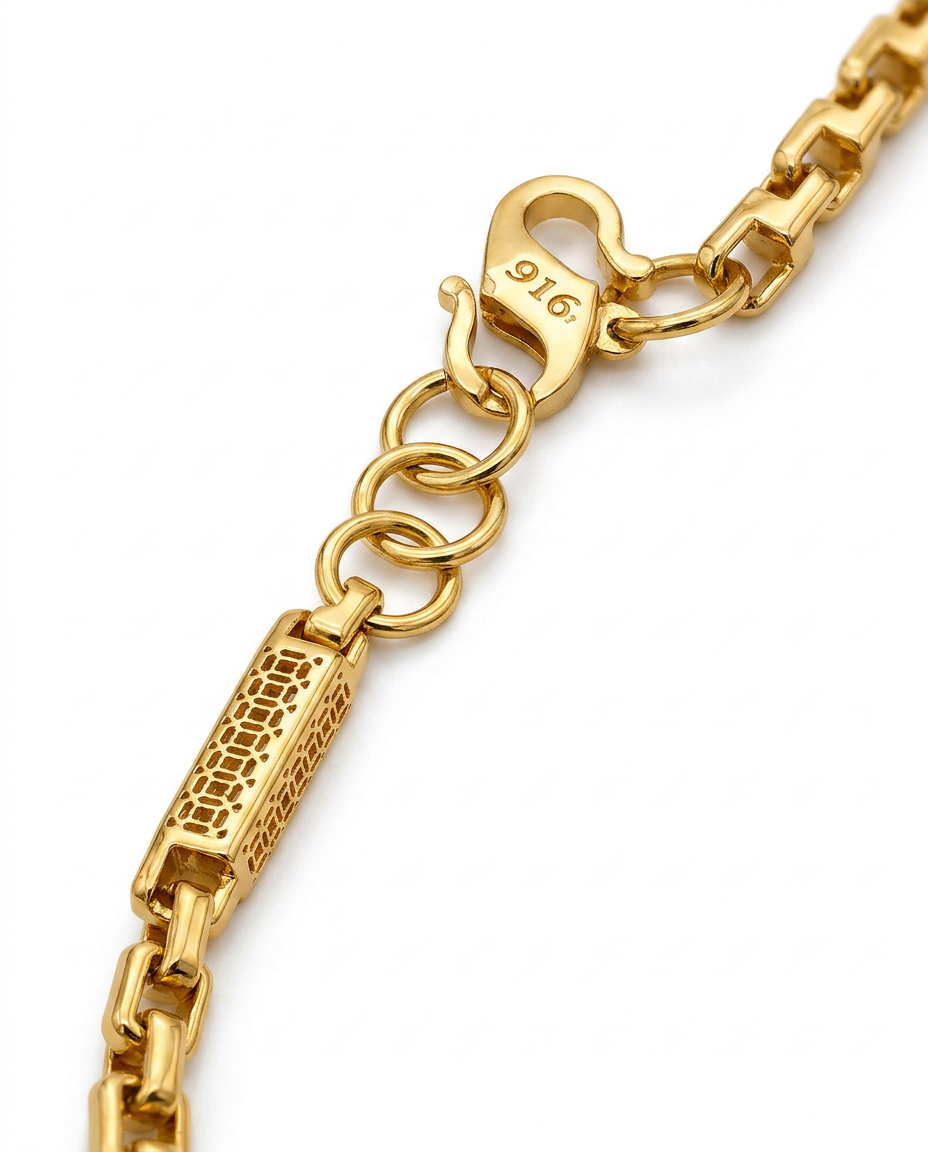 916 Gold Necklace Imperial Link